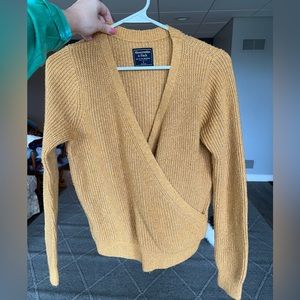 A&F crossover sweater